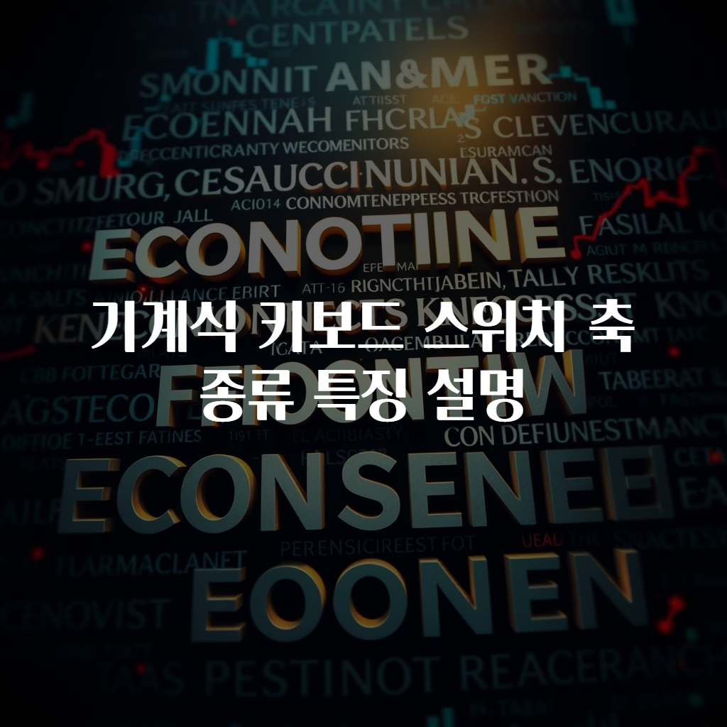 기계식 키보드 스위치 축 종류 특징 설명