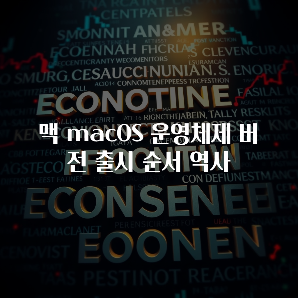 맥 macOS 운영체제 버전 출시 순서 역사