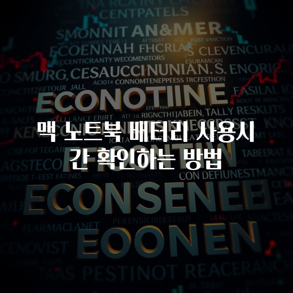 맥 노트북 배터리 사용시간 확인하는 방법