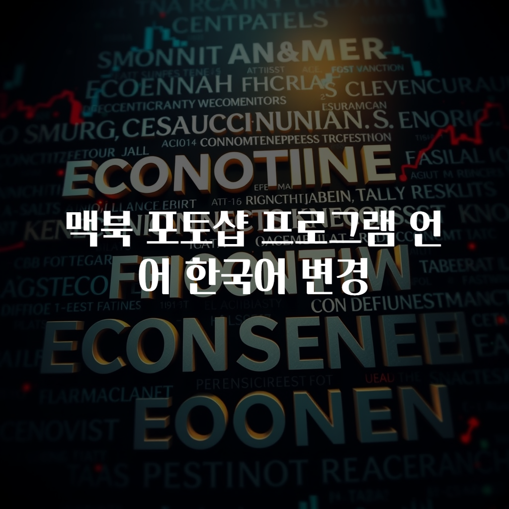 맥북 포토샵 프로그램 언어 한국어 변경