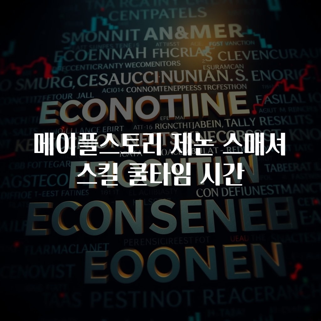 메이플스토리 제논 스매셔 스킬 쿨타임 시간