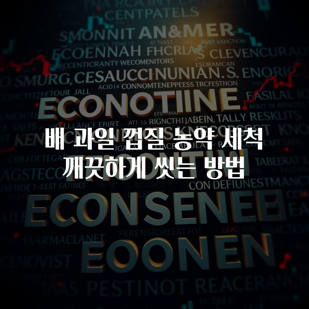 배 과일 껍질 농약 세척 깨끗하게 씻는 방법