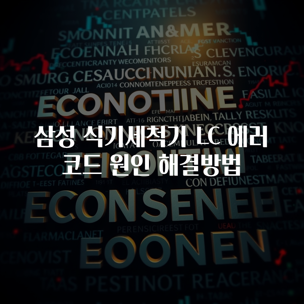 삼성 식기세척기 LC 에러코드 원인 해결방법