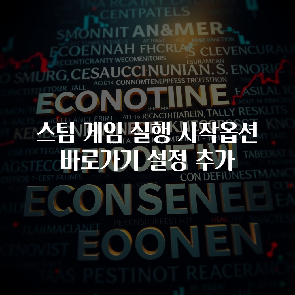 스팀 게임 실행 시작옵션 바로가기 설정 추가