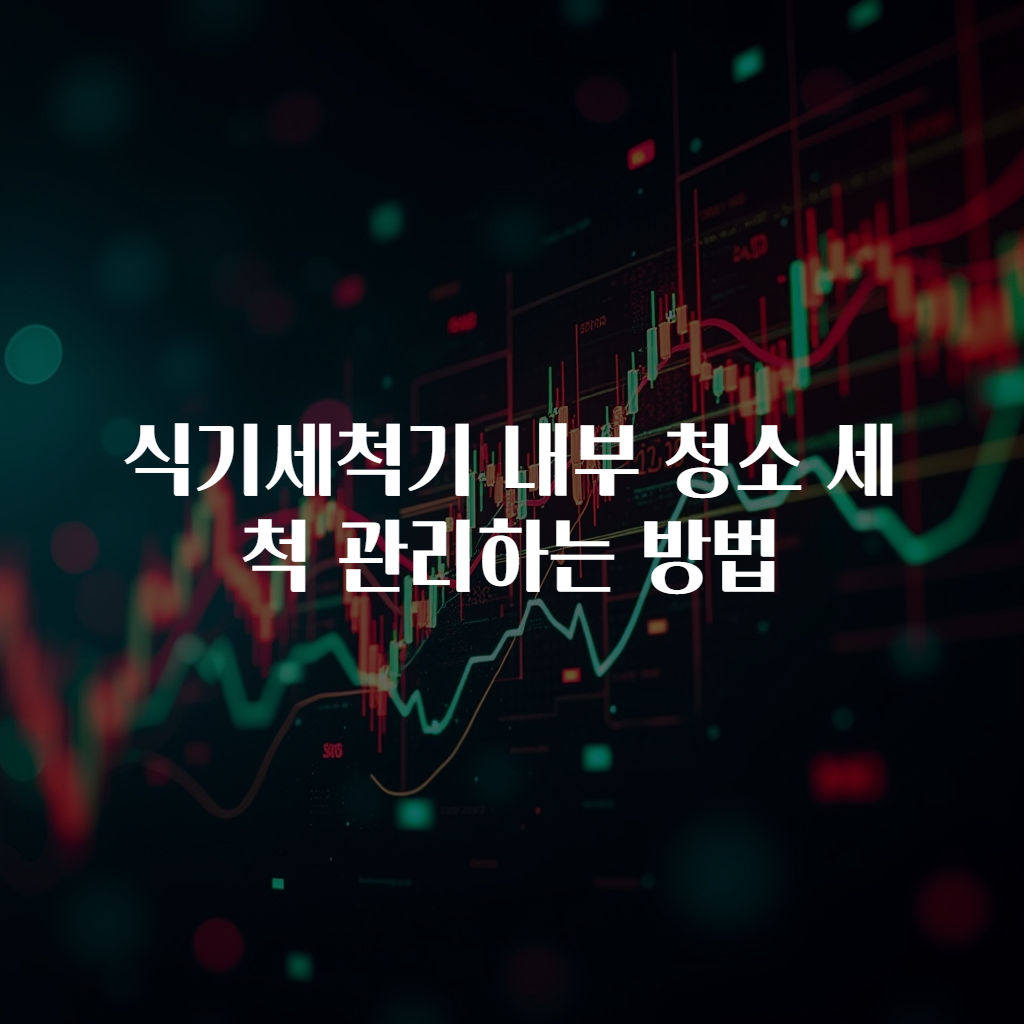 식기세척기 내부 청소 세척 관리하는 방법