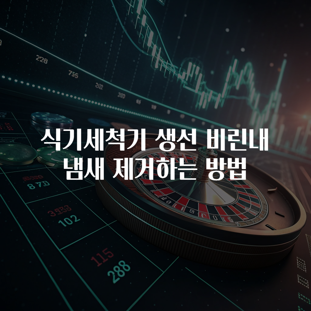 식기세척기 생선 비린내 냄새 제거하는 방법