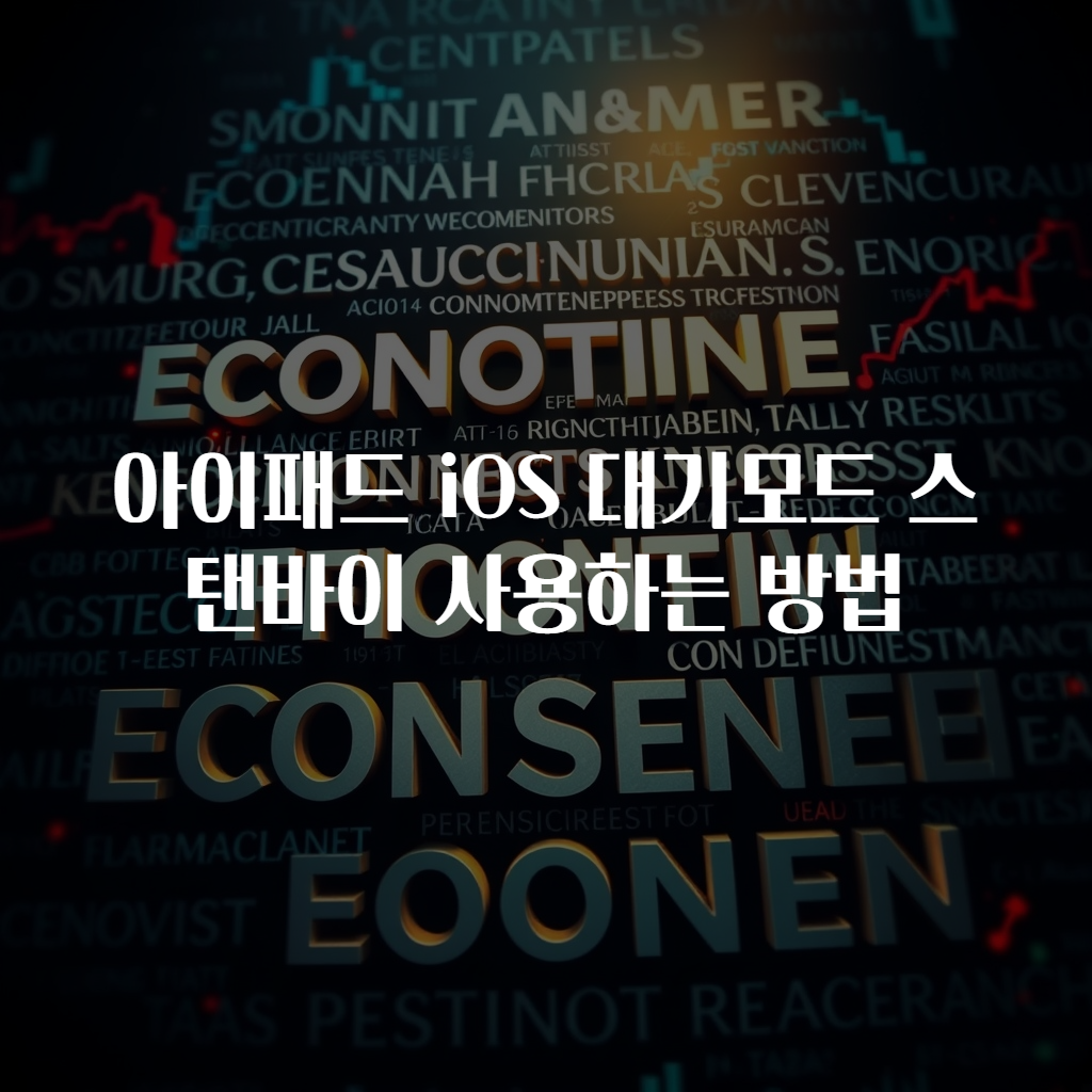 아이패드 iOS 대기모드 스탠바이 사용하는 방법