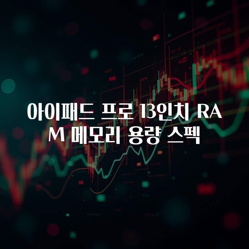 아이패드 프로 13인치 RAM 메모리 용량 스펙