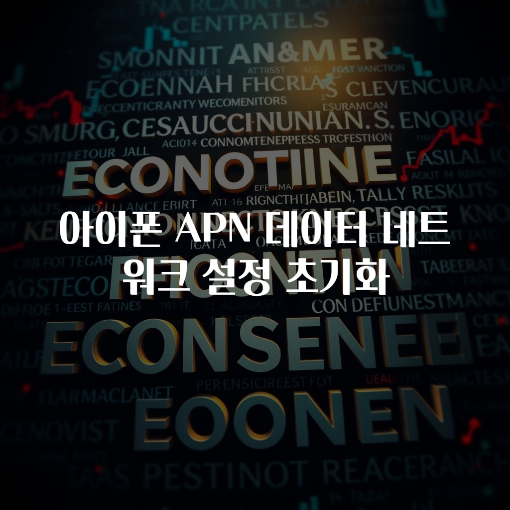 아이폰 APN 데이터 네트워크 설정 초기화