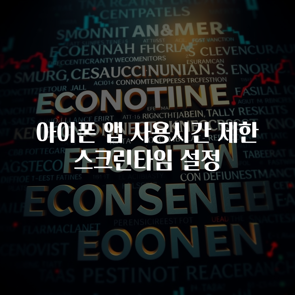 아이폰 앱 사용시간 제한 스크린타임 설정