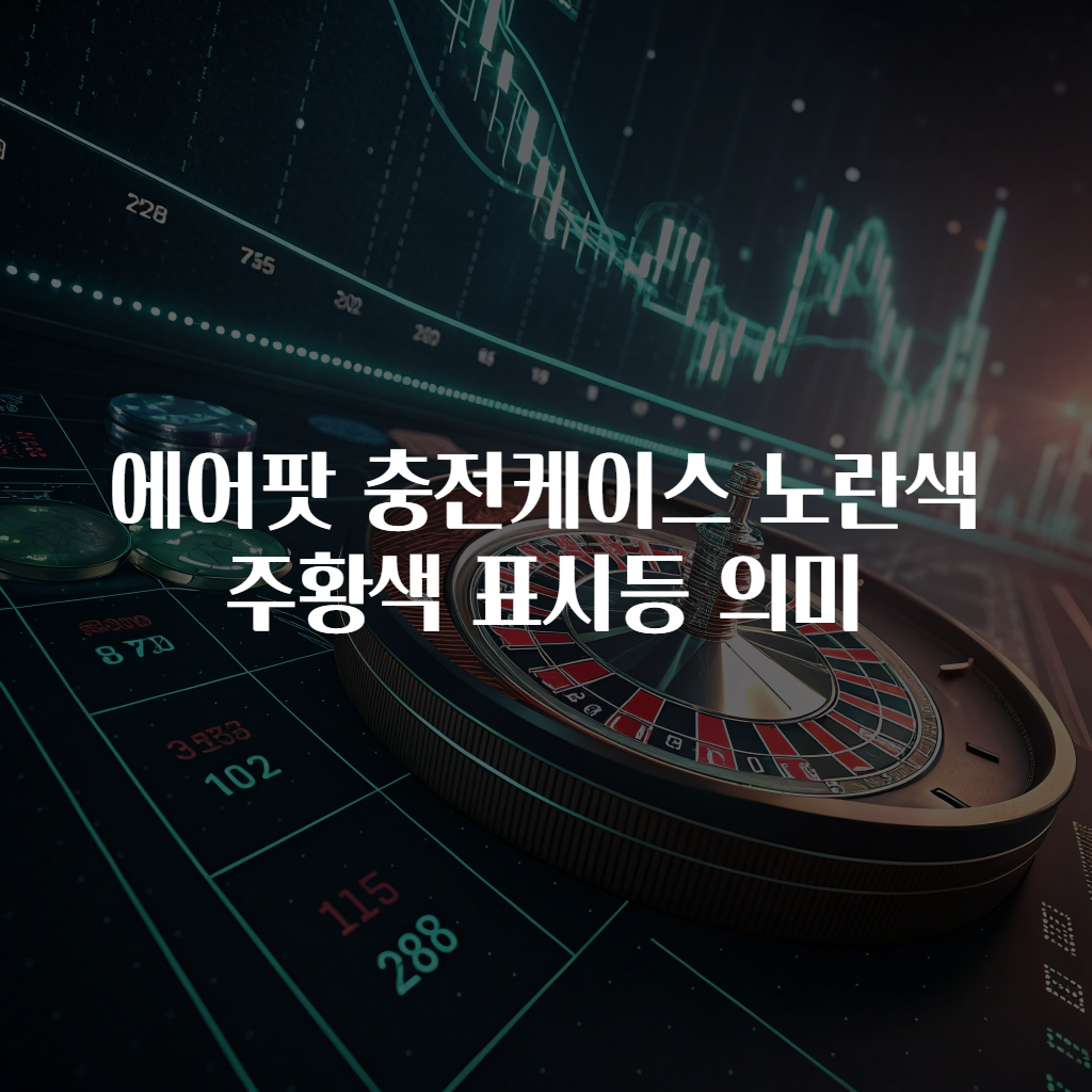 에어팟 충전케이스 노란색 주황색 표시등 의미