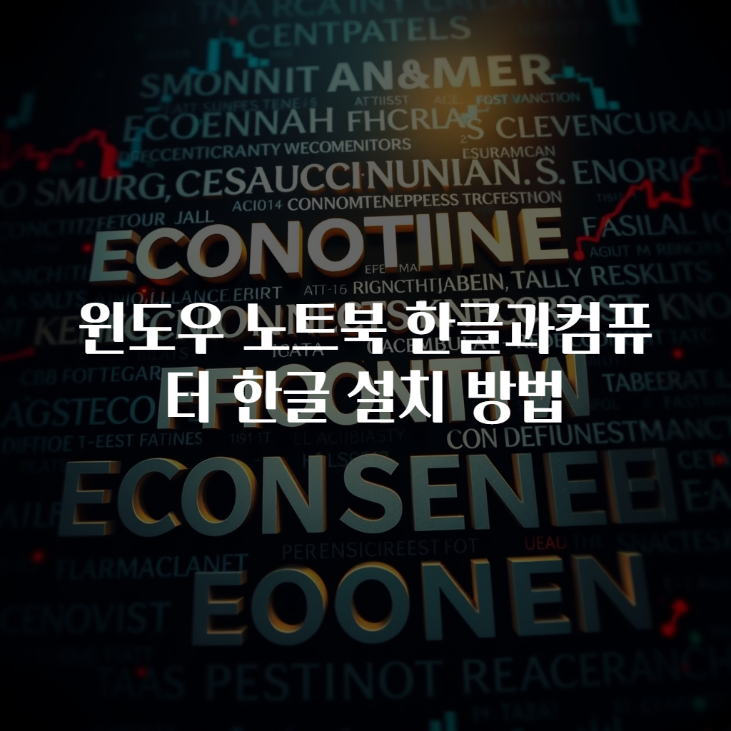 윈도우 노트북 한글과컴퓨터 한글 설치 방법