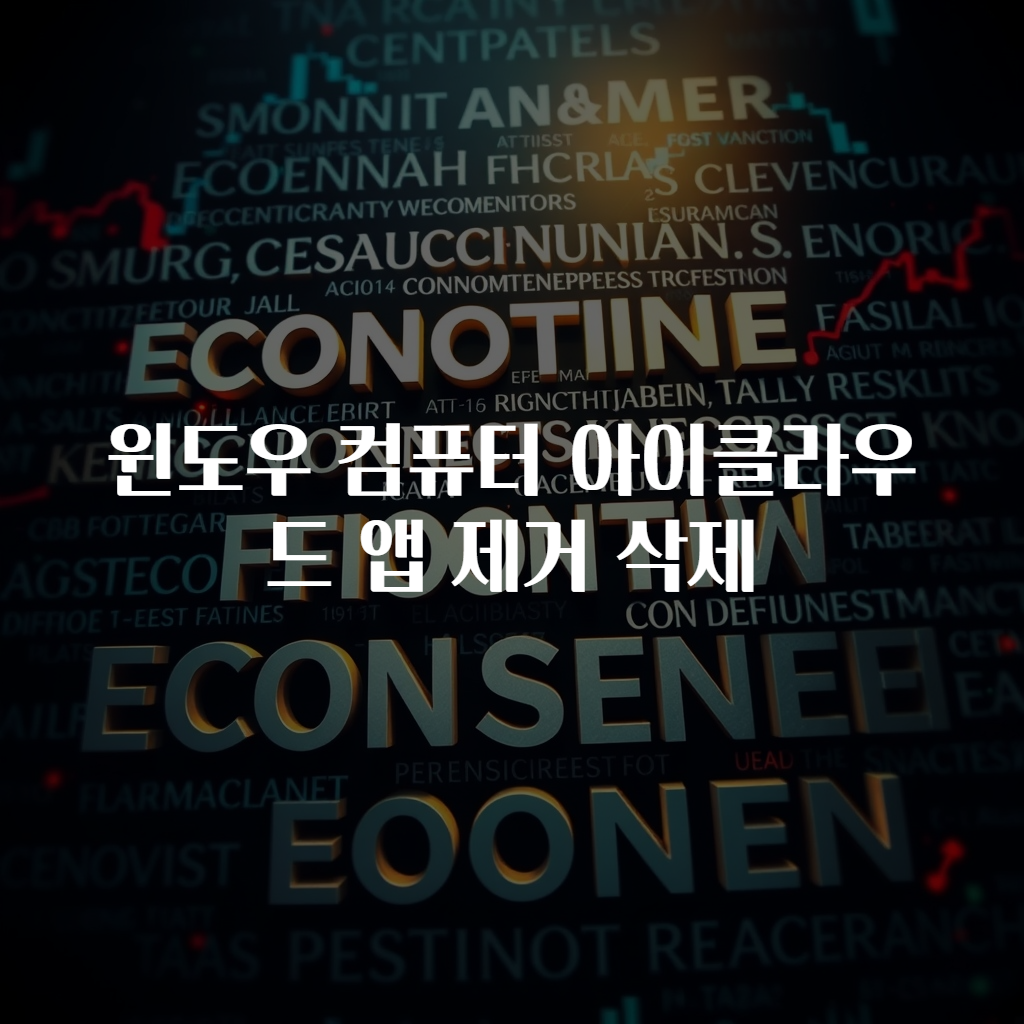 윈도우 컴퓨터 아이클라우드 앱 제거 삭제