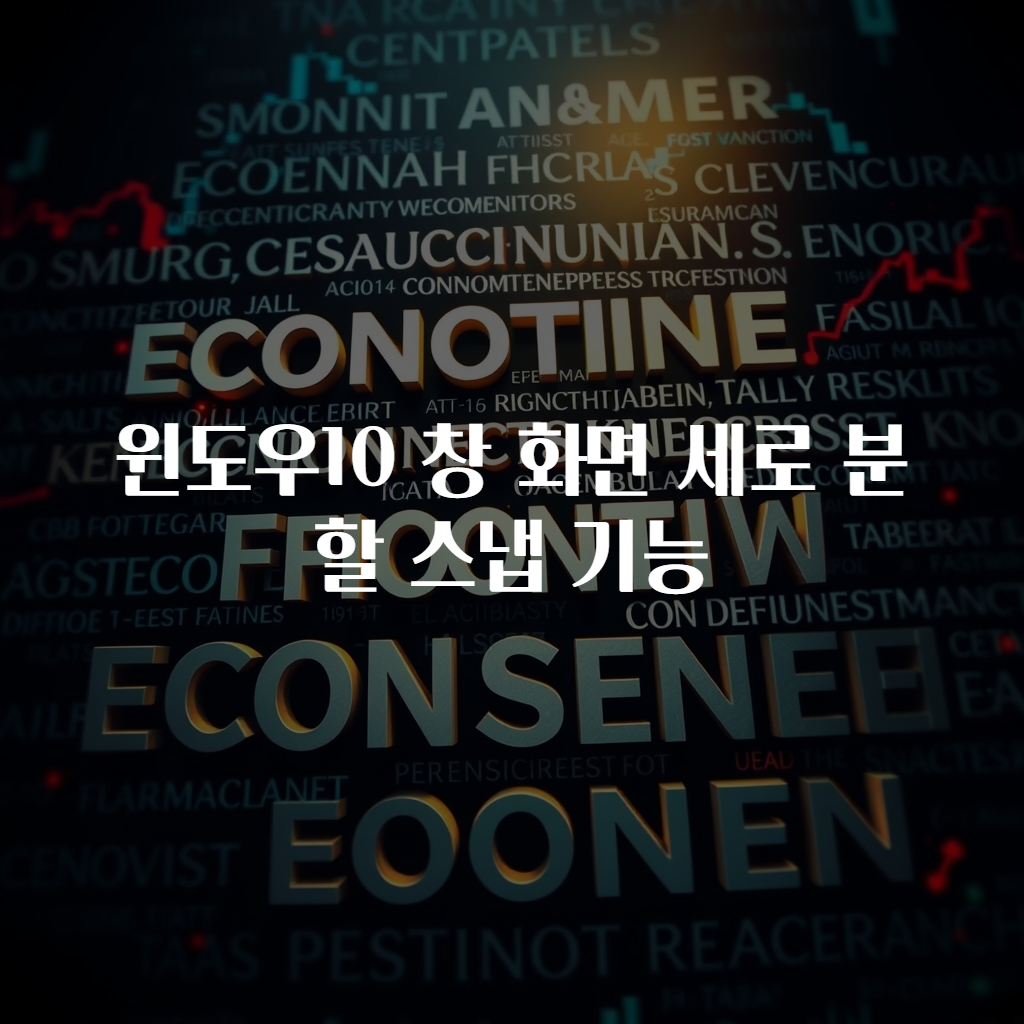 윈도우10 창 화면 세로 분할 스냅 기능