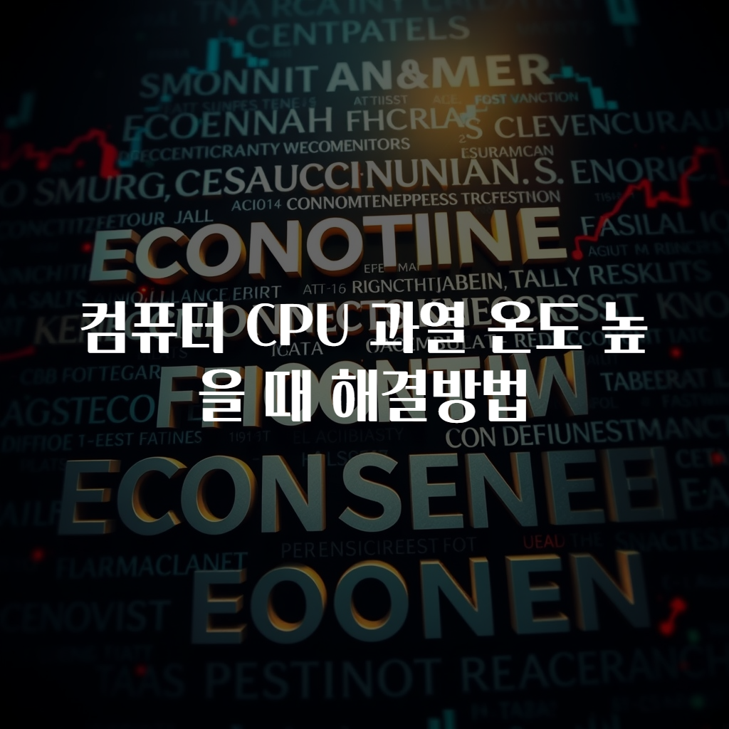 컴퓨터 CPU 과열 온도 높을 때 해결방법