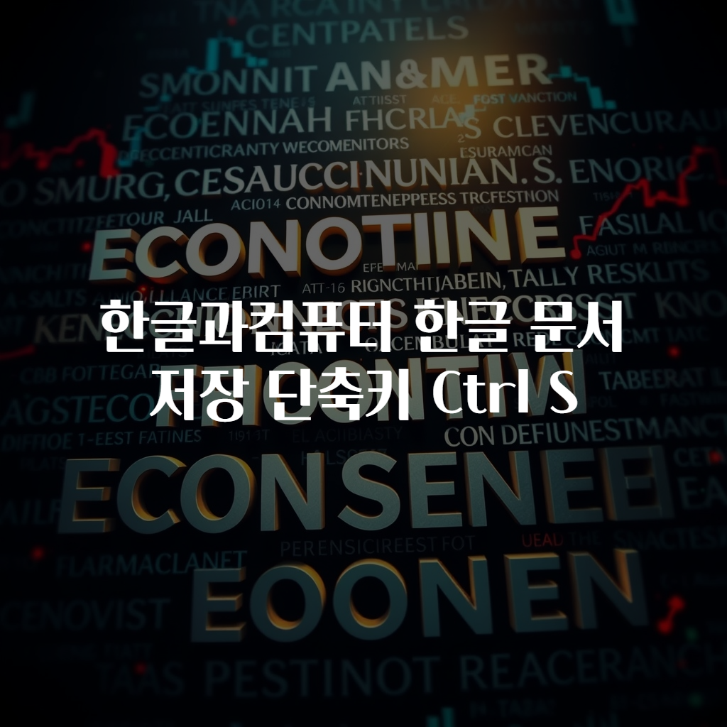 한글과컴퓨터 한글 문서 저장 단축키 Ctrl S