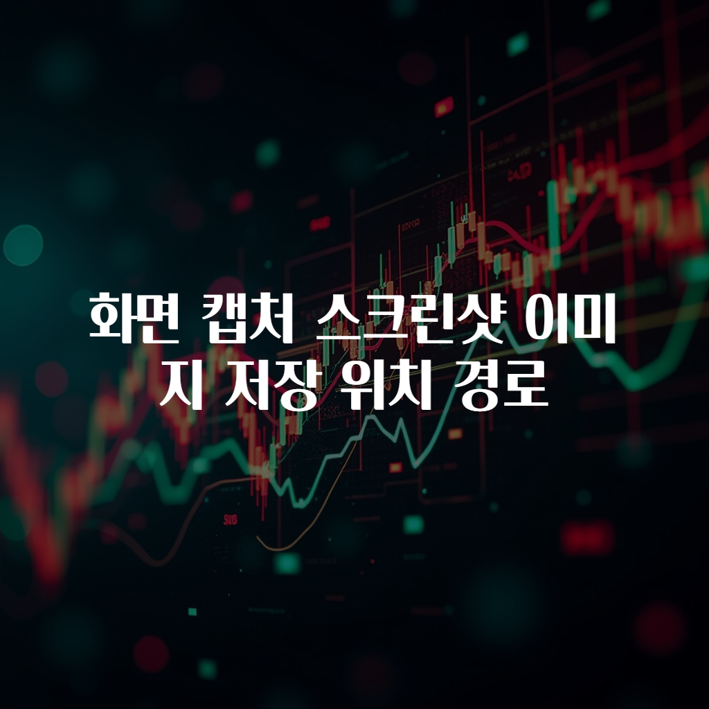 화면 캡처 스크린샷 이미지 저장 위치 경로