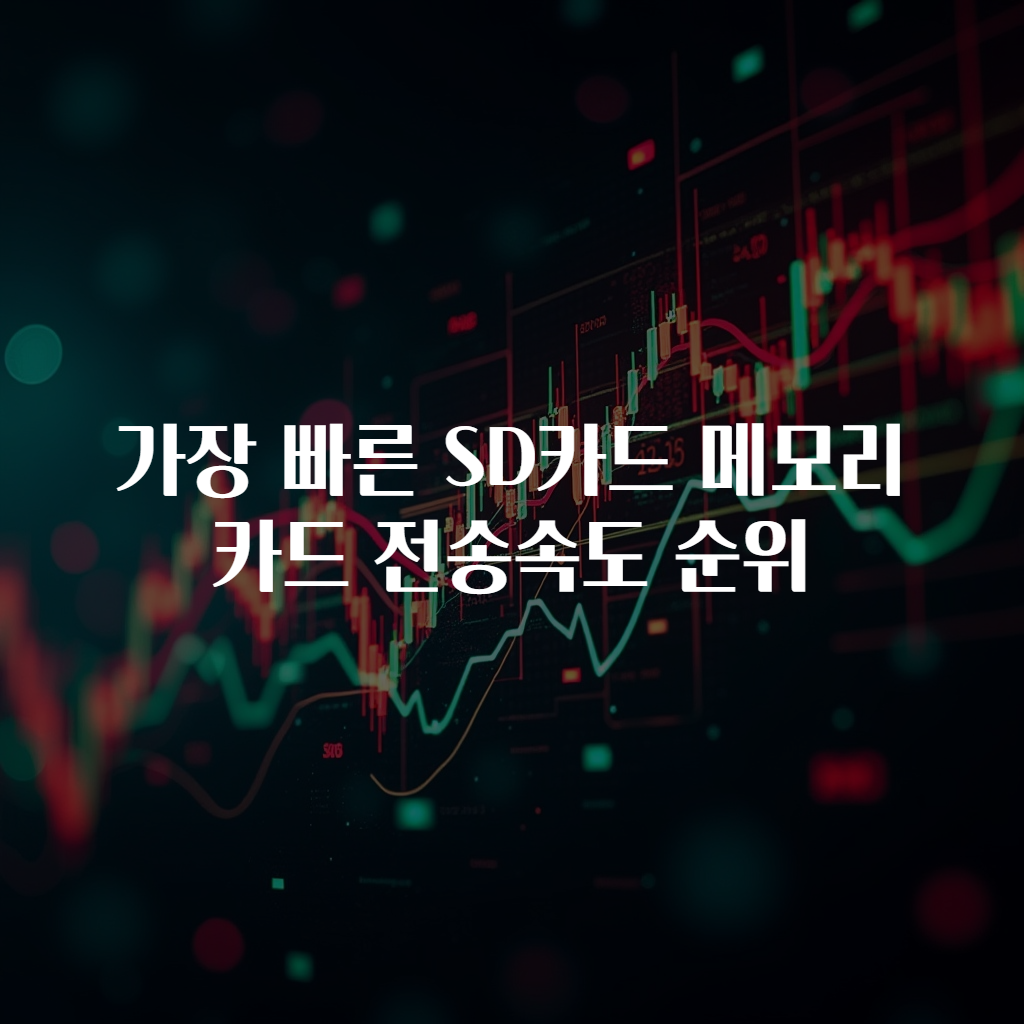 가장 빠른 SD카드 메모리카드 전송속도 순위