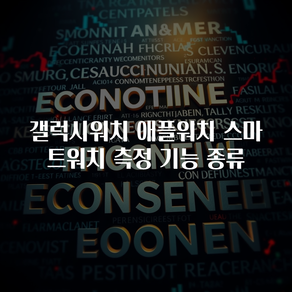 갤럭시워치 애플워치 스마트워치 측정 기능 종류