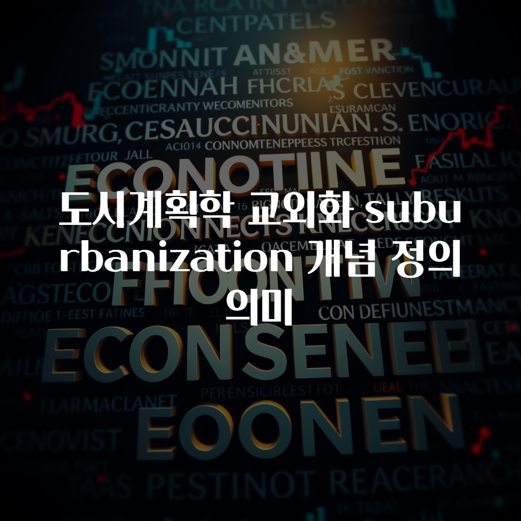 도시계획학 교외화 suburbanization 개념 정의 의미