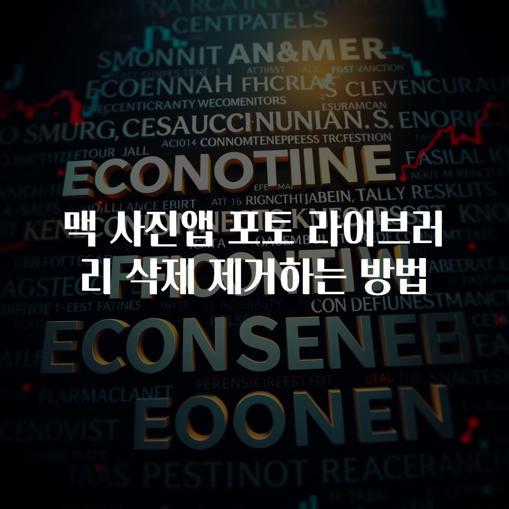 맥 사진앱 포토 라이브러리 삭제 제거하는 방법