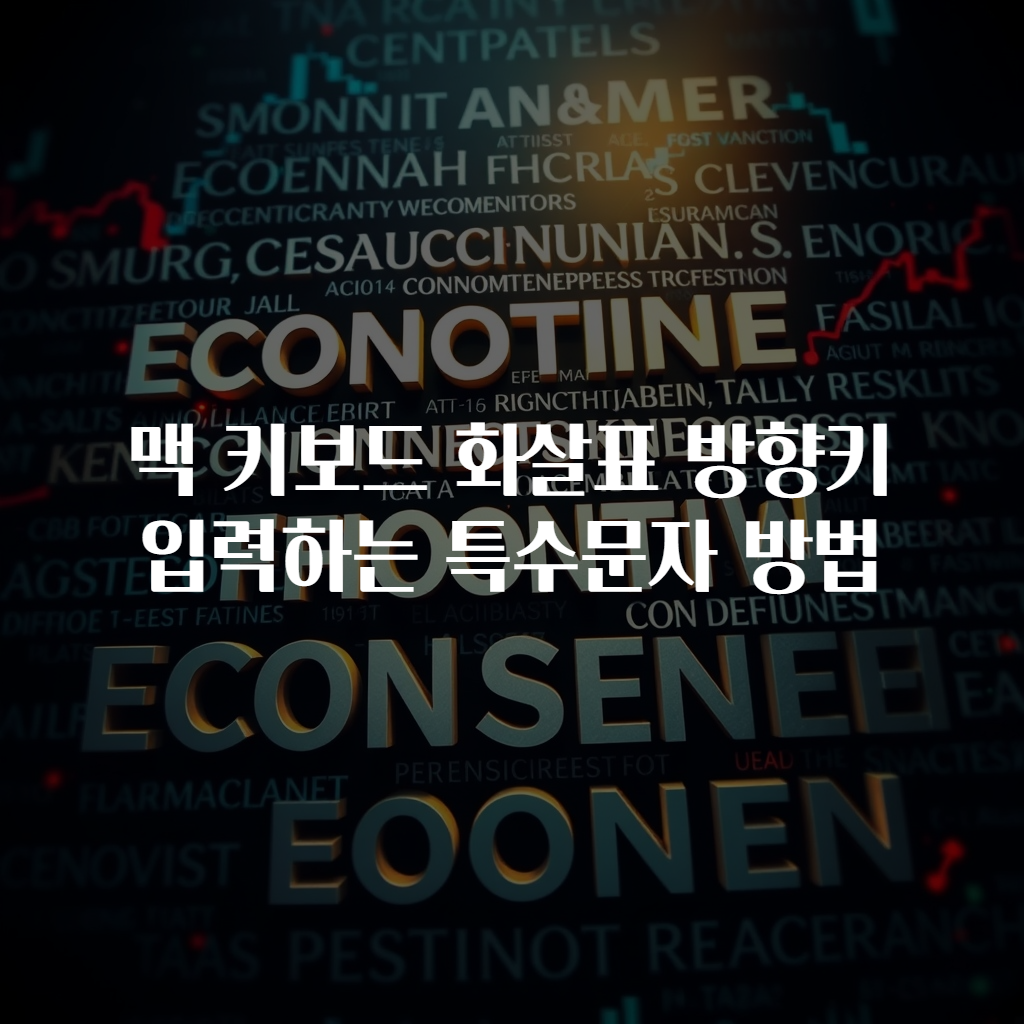 맥 키보드 화살표 방향키 입력하는 특수문자 방법