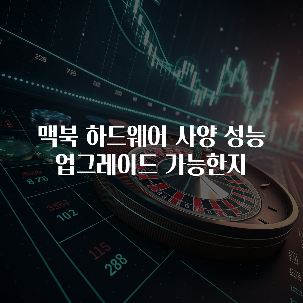 맥북 하드웨어 사양 성능 업그레이드 가능한지