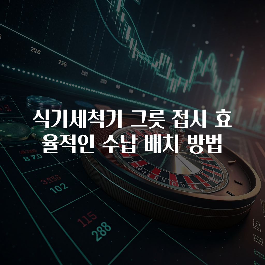 식기세척기 그릇 접시 효율적인 수납 배치 방법