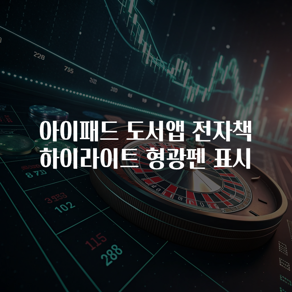 아이패드 도서앱 전자책 하이라이트 형광펜 표시