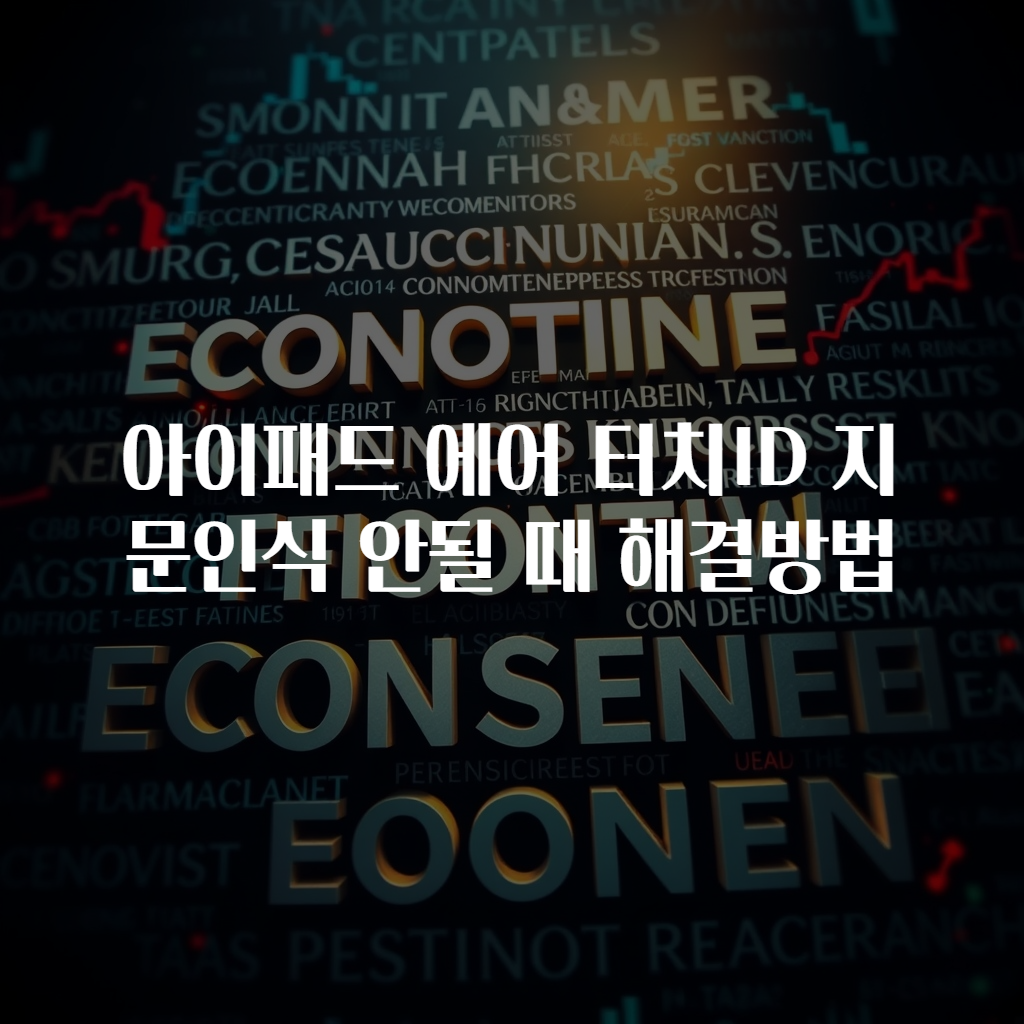 아이패드 에어 터치ID 지문인식 안될 때 해결방법