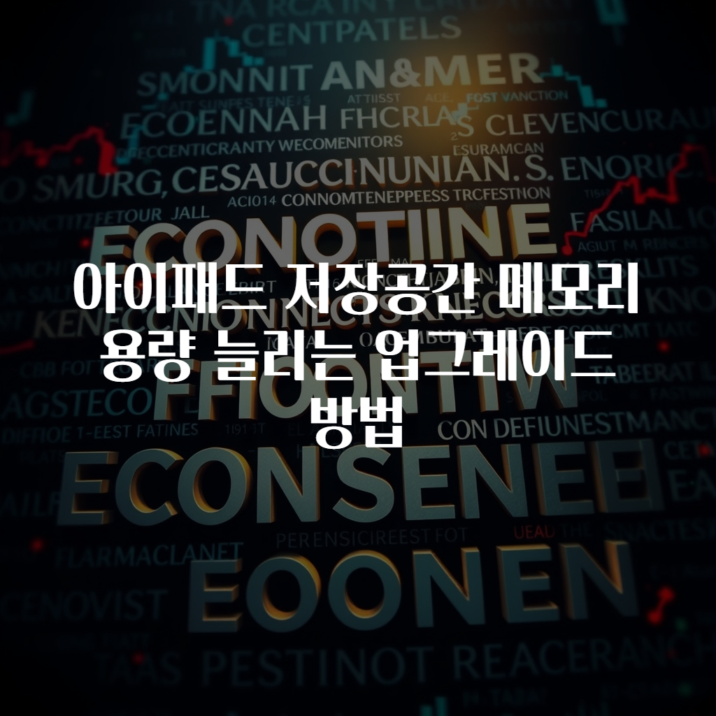 아이패드 저장공간 메모리 용량 늘리는 업그레이드 방법