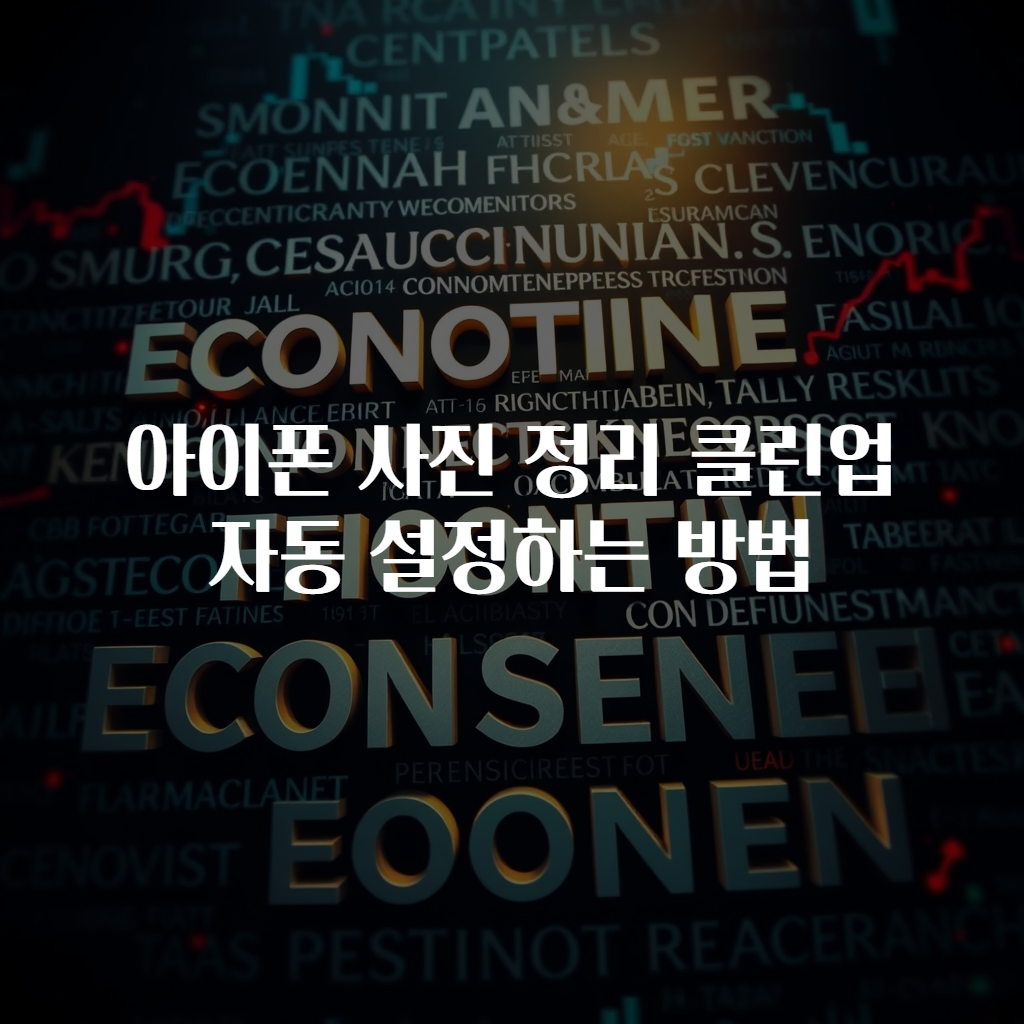 아이폰 사진 정리 클린업 자동 설정하는 방법