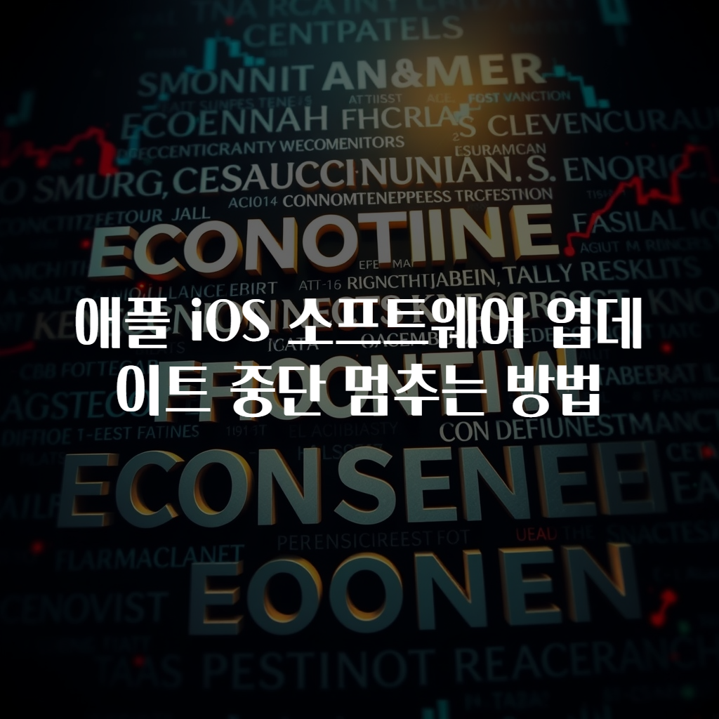 애플 iOS 소프트웨어 업데이트 중단 멈추는 방법