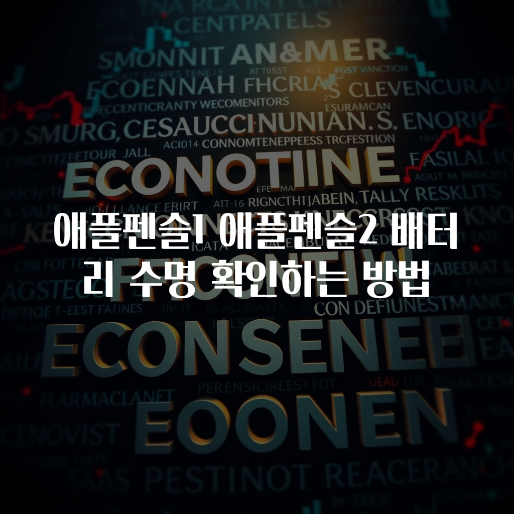 애플펜슬1 애플펜슬2 배터리 수명 확인하는 방법