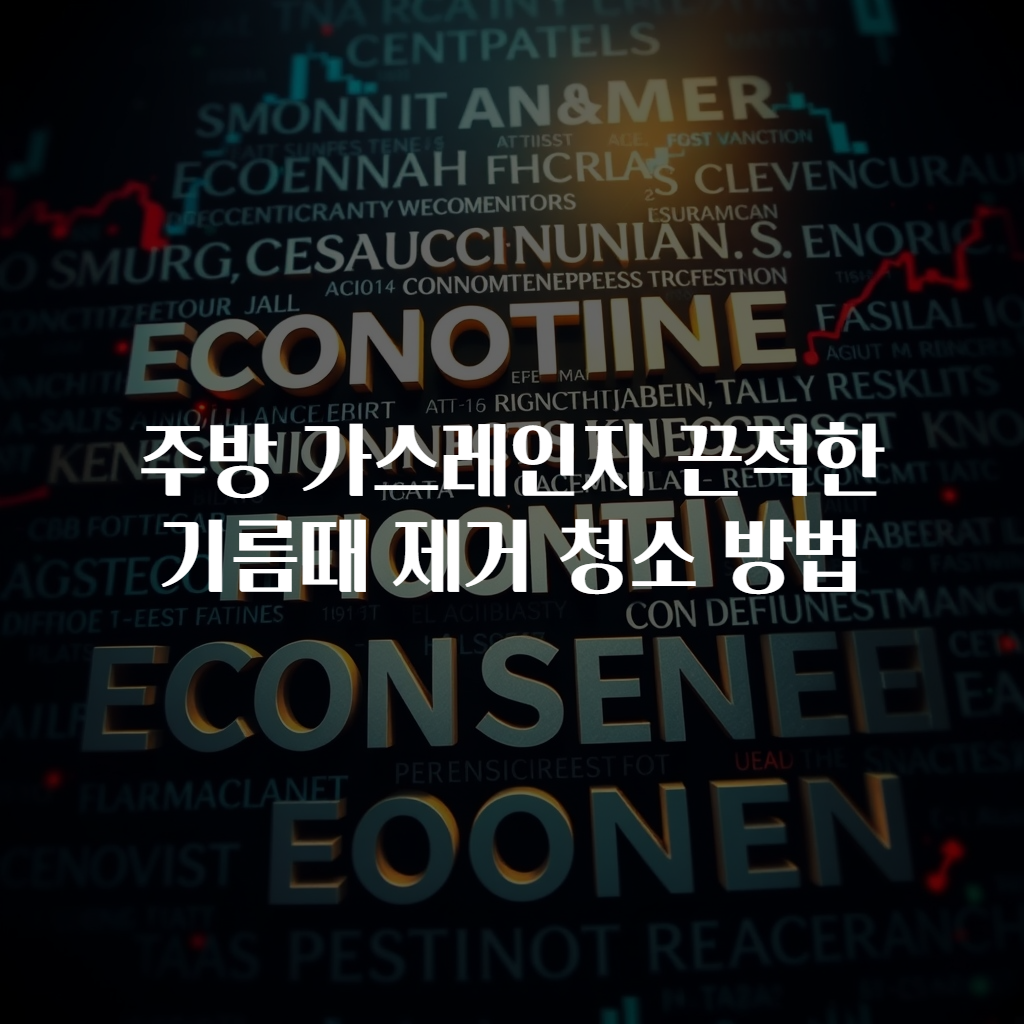 주방 가스레인지 끈적한 기름때 제거 청소 방법