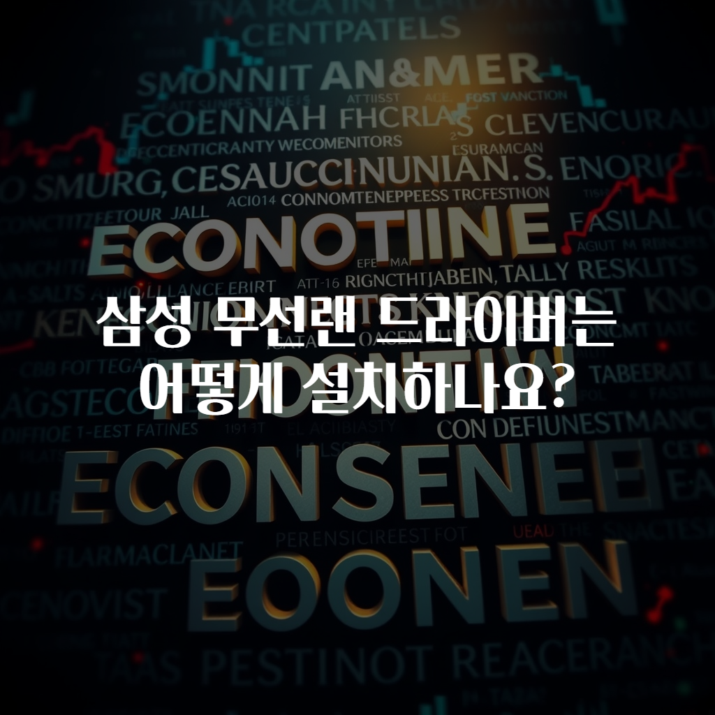 삼성 무선랜 드라이버는 어떻게 설치하나요?