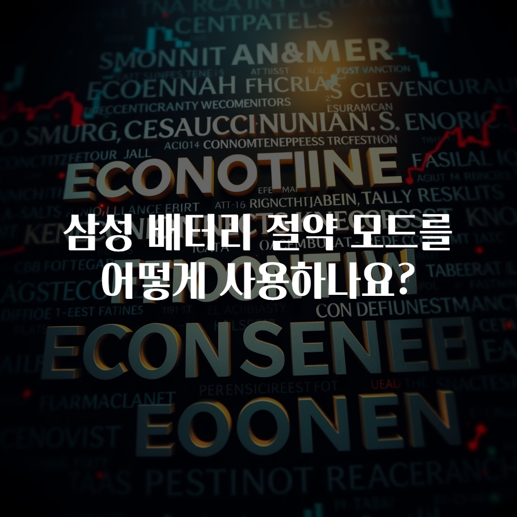 삼성 배터리 절약 모드를 어떻게 사용하나요?