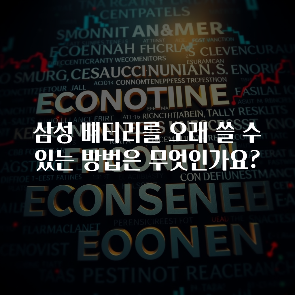 삼성 배터리를 오래 쓸 수 있는 방법은 무엇인가요?