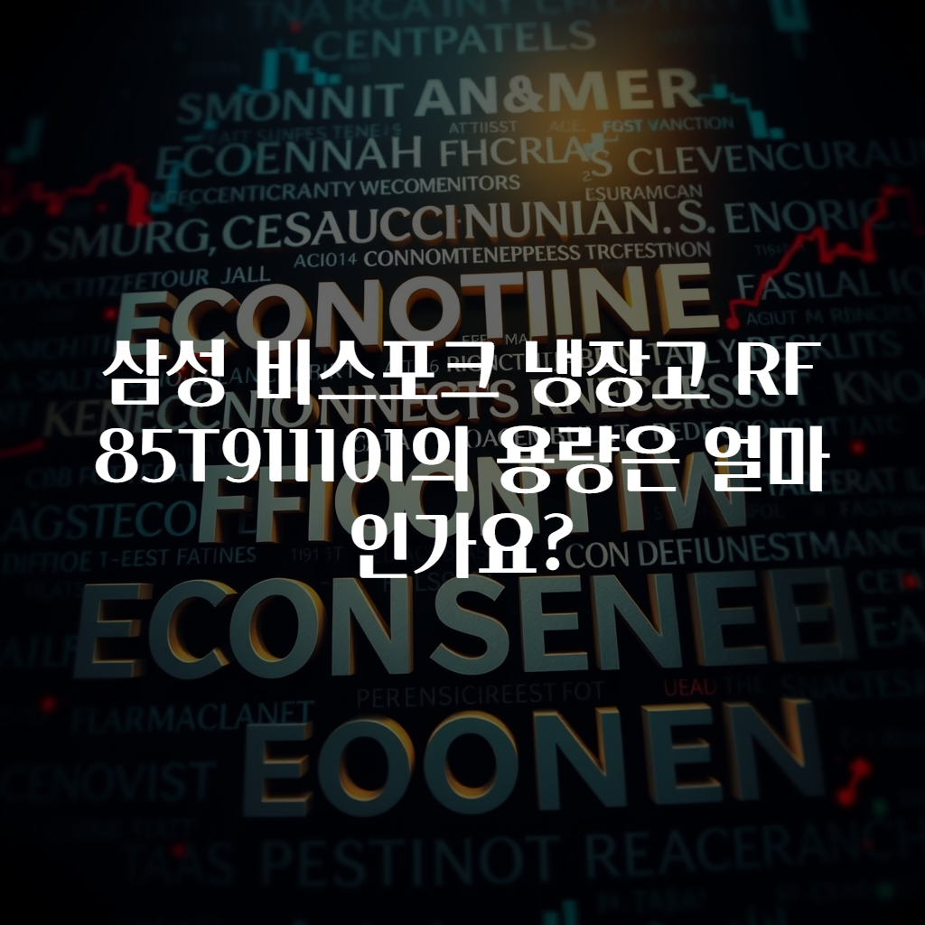삼성 비스포크 냉장고 RF85T911101의 용량은 얼마인가요?