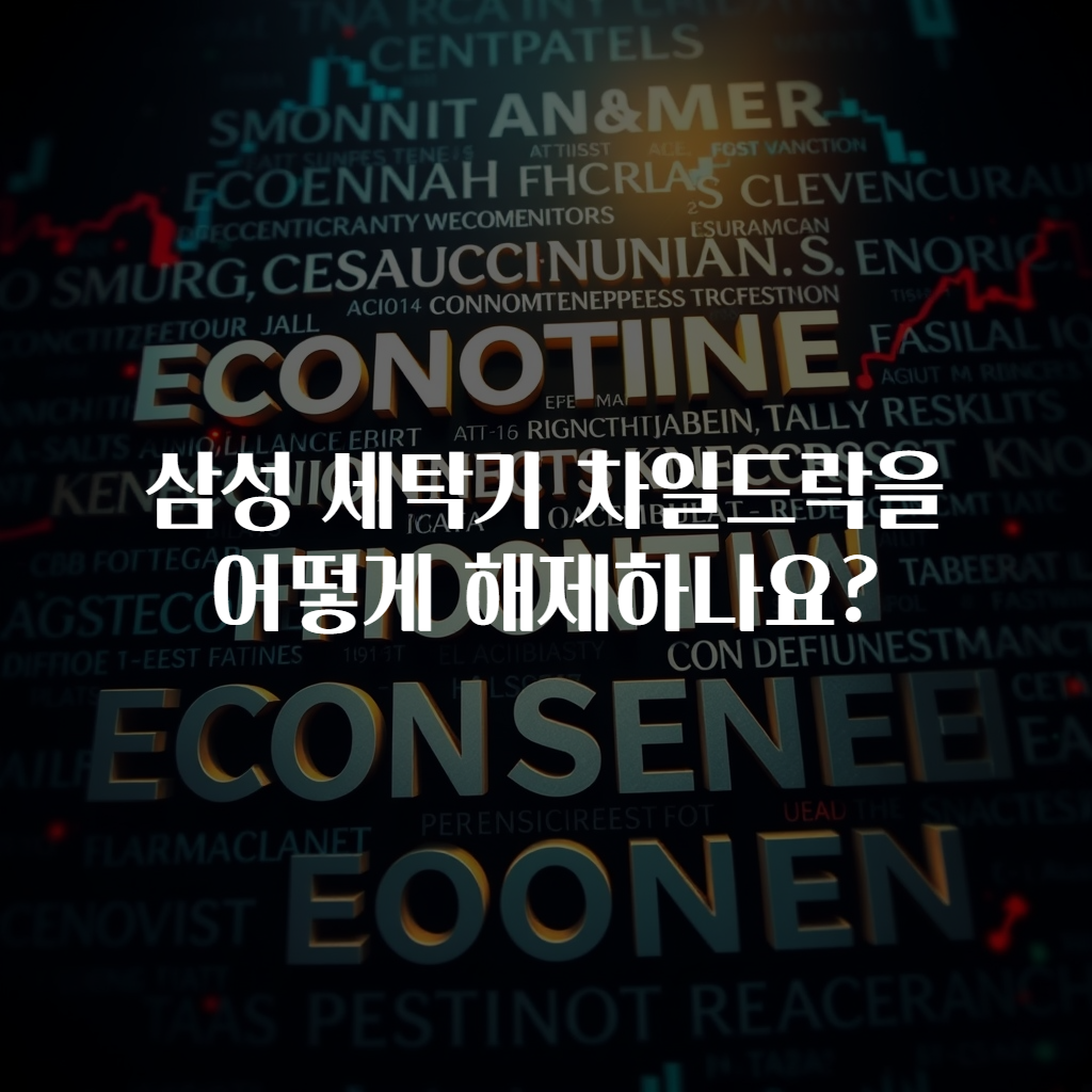 삼성 세탁기 차일드락을 어떻게 해제하나요?