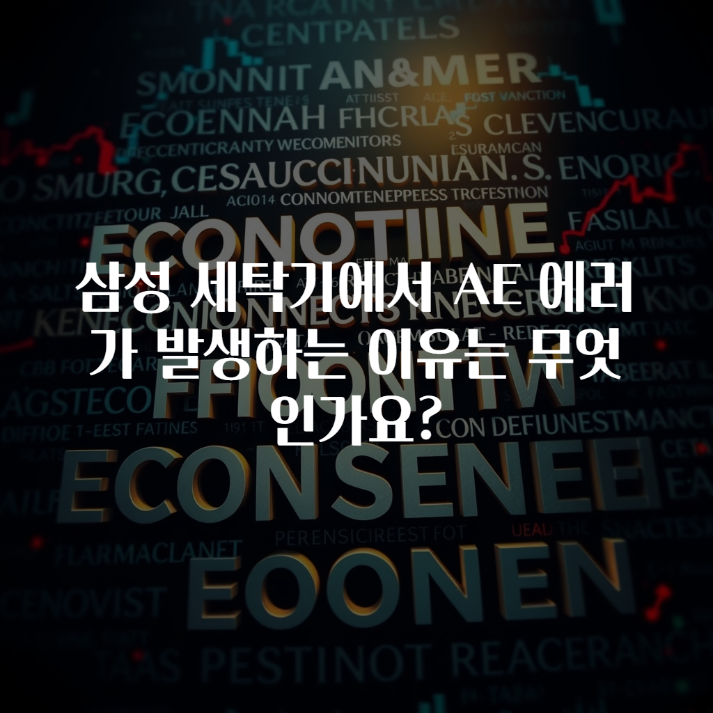 삼성 세탁기에서 AE 에러가 발생하는 이유는 무엇인가요?