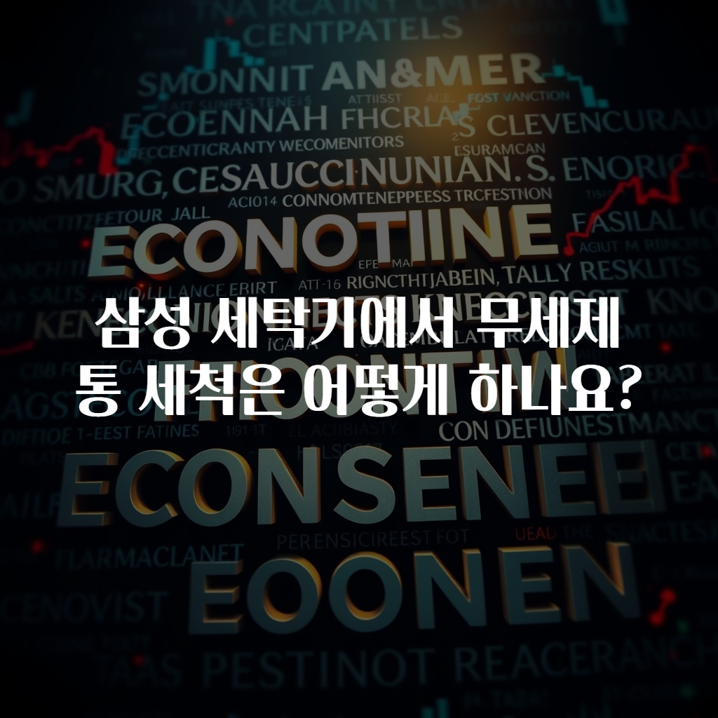 삼성 세탁기에서 무세제 통 세척은 어떻게 하나요?