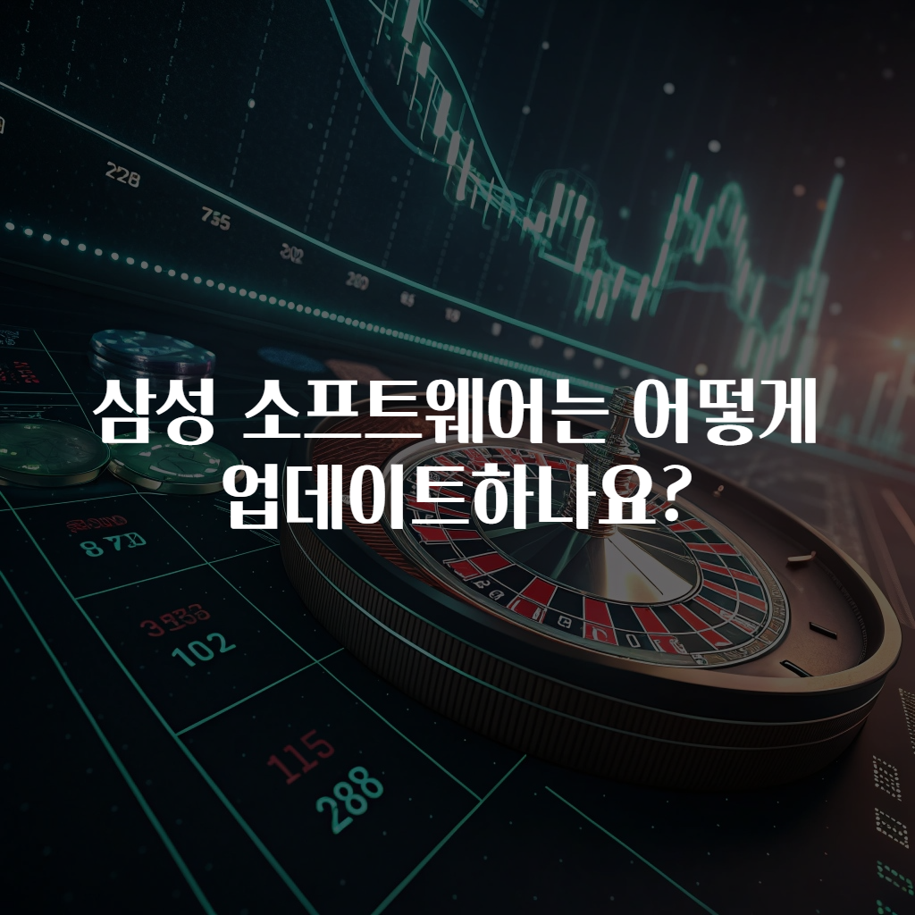 삼성 소프트웨어는 어떻게 업데이트하나요?